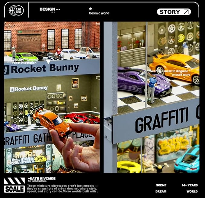 Display Case for Hot Wheels: Stackable Parking Garage for 1/64 Scale Matchbox - Image 2