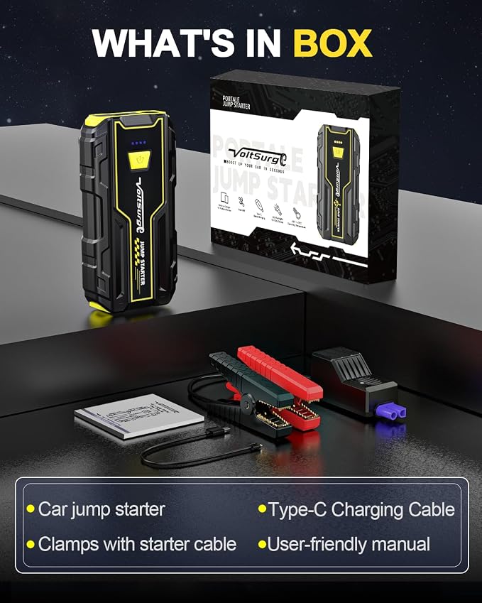 Car Jump Starter, 4000A Battery Jumper Starter Portable 12V, Car Battery Charger - Image 7