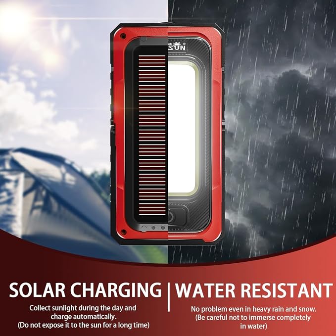 WARSUN Rechargeable Portable Magnetic Work Light, LED Flood Light Waterproof - Image 4