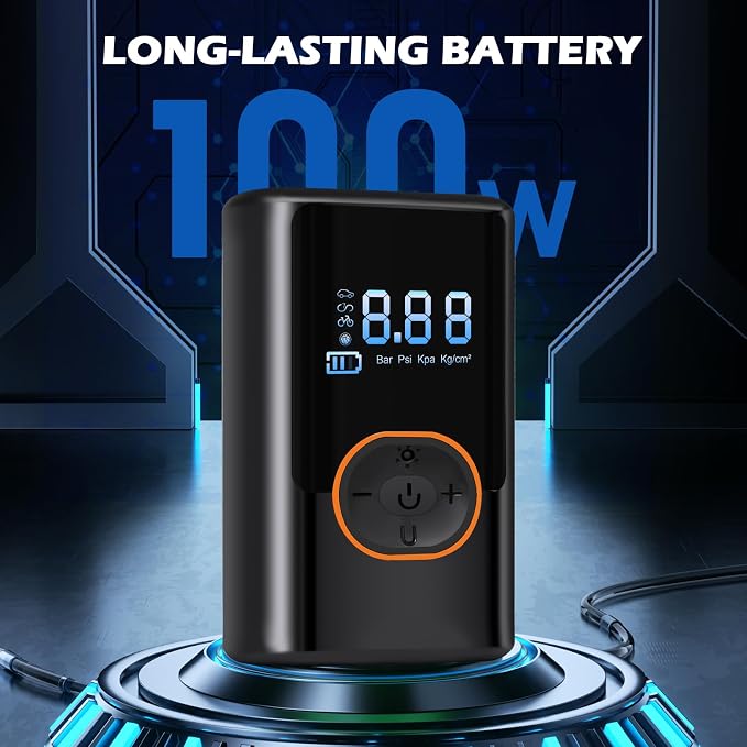 2025 Cordless Tire Inflator w/Digital Gauge 150PSI, Portable Air Pump - Image 2