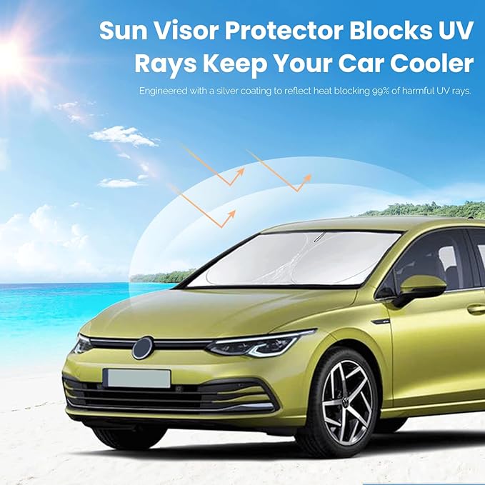 Sunshade for 2015-2023 2024 2025 Volkswagen Golf GTI e-Golf VW Golf R 4 Door - Image 5
