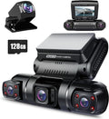 PRUVEEO 360 Degree View 4 Channel Dash Cam Front and Rear Inside Left Right by PRUVEEO