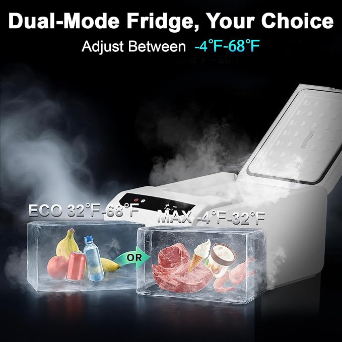 Eeivess 12 Volt Refrigerator, 16QT Portable Freezer Compressor Cooler, 12/24V - Image 2