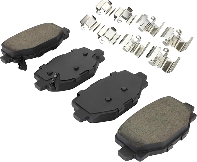 Premium Ceramic Rear Brake Pads Compatible - Image 2