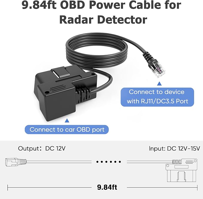 OBD Power Cable for Radar Detector - Image 2