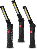 Gifts for Men 3Pack LED Flashlight, Rechargeable Work Lights by Lmaytech