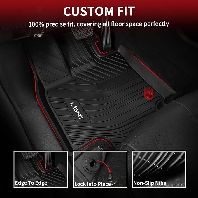 LASFIT Floor Mats for Toyota Grand Highlander 2024-2025 & for Lexus TX350 2024 - Image 2