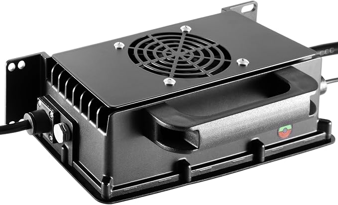 1400W Lead Acid Battery Charger 48 Volt 15 AMP 3-Pin Triangular Plug EZGO RXV & - Image 3