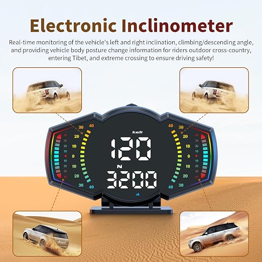 ACECAR Digital GPS Speedometer, Universal Car GPS Head-Up Display, Smart HUD - Image 4