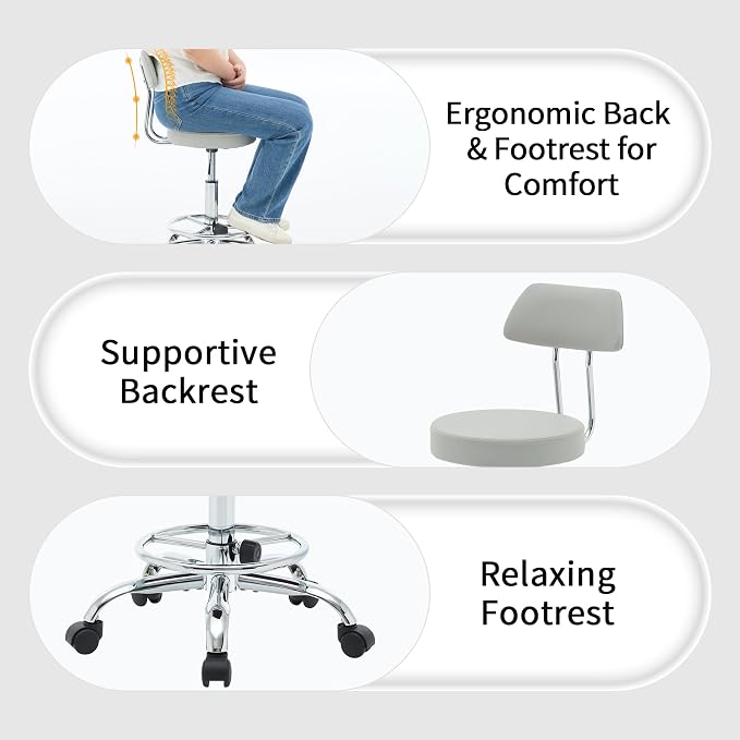 Drafting Stool Space Saving Tattoo Chair - Image 5