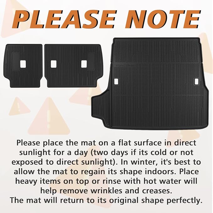 TripleAliners Trunk Mat & Rear Seatback Mat Fit - Image 2