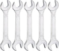 HARFINGTON 5pcs Double Open End Wrench 16mm x 18mm Metric 15 Degree Offset by HARFINGTON