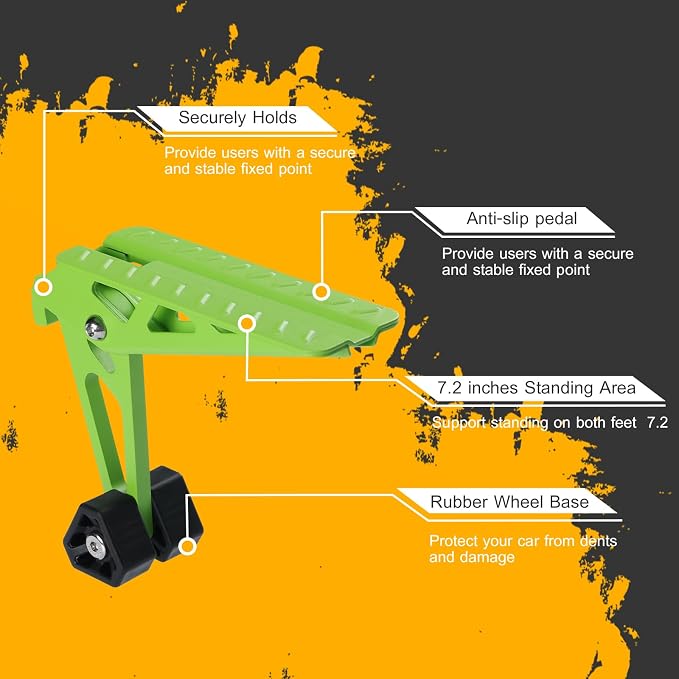COWVIE Foldable Car Door Step Stand Pedal - Image 3