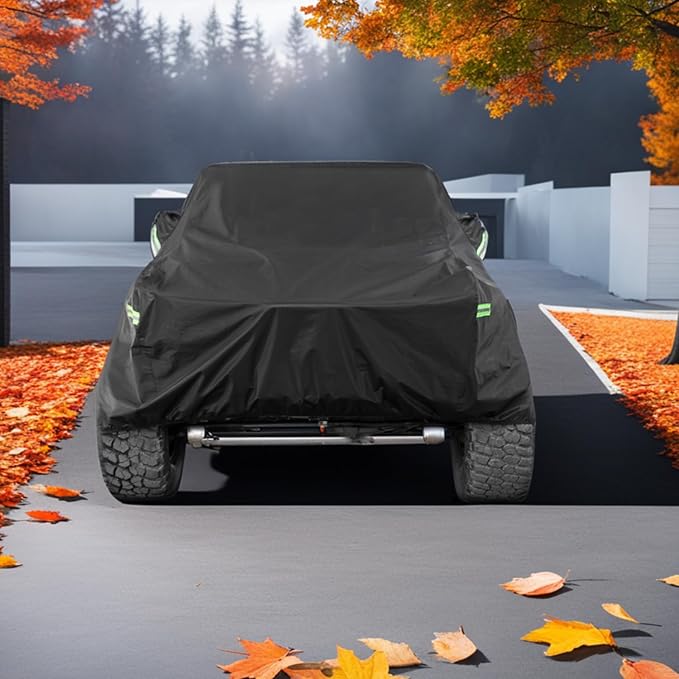 Waterproof Cover for Jeep Wrangler JK JL CJ YJ TJ 2 Door 1987-2023 Outdoor Sun - Image 6