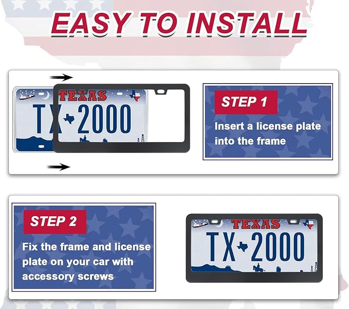 Abalone License Plate Frame-Faux Abalone Car License Plate Holder Auto - Image 6