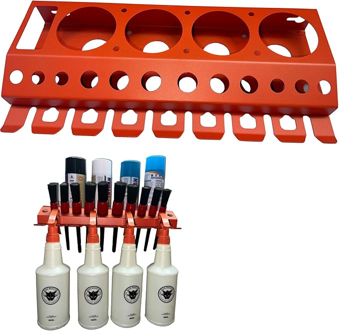 Bottle Storage Rack, Detailing Brush Organizer, Spray Bottle Storage Rack by Kryptholder