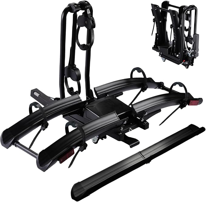 Foldable Electric Bike Rack Hitch Mount by Unknown