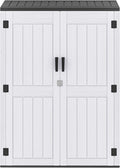 DWVO 59 Cu. Ft. Vertical Storage Shed, Weatherproof Outdoor Tall Cabinet by DWVO