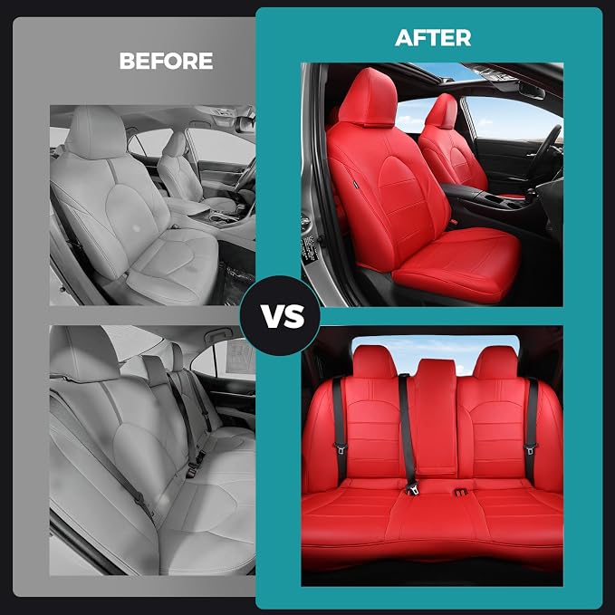 for Toyota Camry Seat Covers XLE XSE V6 2018 2019 2020 2021 2022 2023 2024 - Image 7