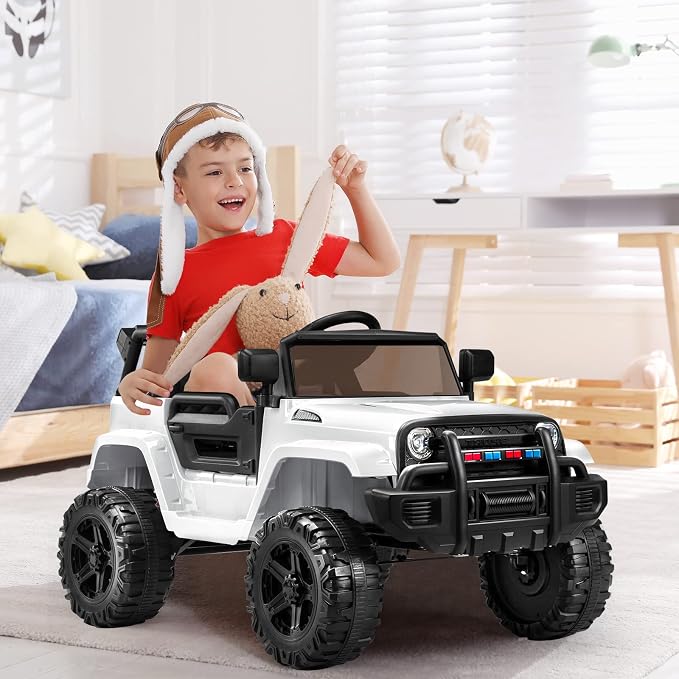 JOYMOR Ride on Truck with Remote Control, 4 Wheels 12V Battery Powered Kids Car - Image 9
