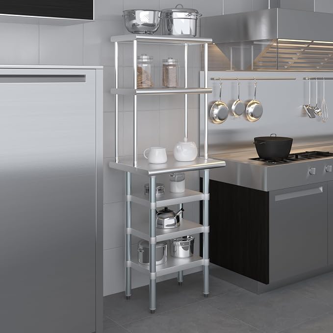 Amgood 18" x 24" Stainless Steel Work Table - Image 9