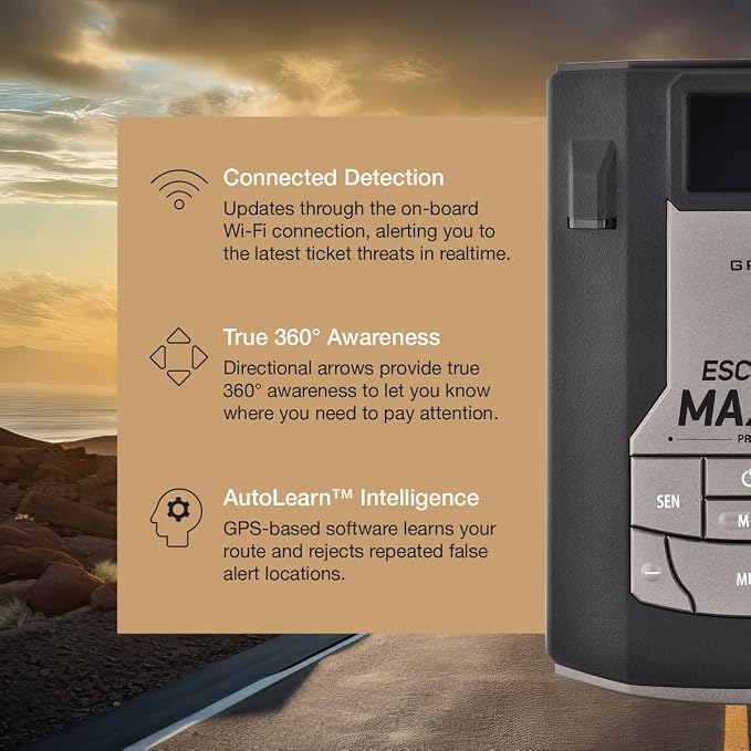 Escort MAX 360c Radar Detector - Image 3