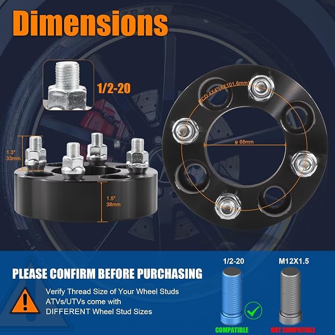 GAsupply 4x4 Wheel Spacers Fits - Image 2