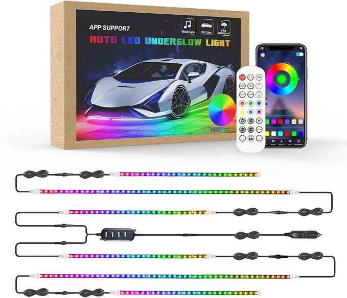 Car LED Underglow Lights by QEEDON