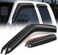 Auto Dynasty Set of 4 Carbon Fiber Pattern Window Visors Compatible by AutoDynasty
