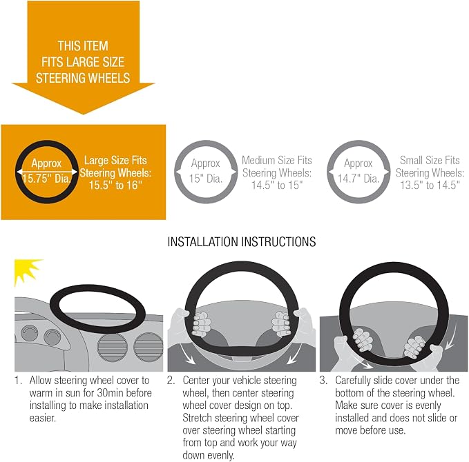 Cool Mesh Grip Truck Steering Wheel Cover - Image 5