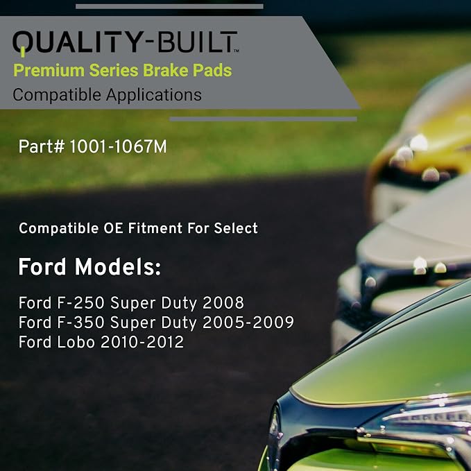 Premium Semi-Metallic Rear Brake Pads Compatible - Image 3