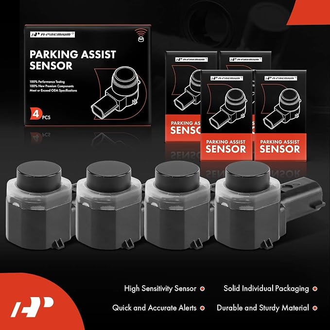 A-Premium 4-PC Reverse Backup Parking Assist Aid Sensor Compatible - Image 3