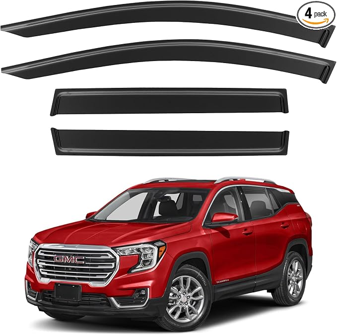 Window Visors Rain Guards Shield by YQAUTEC