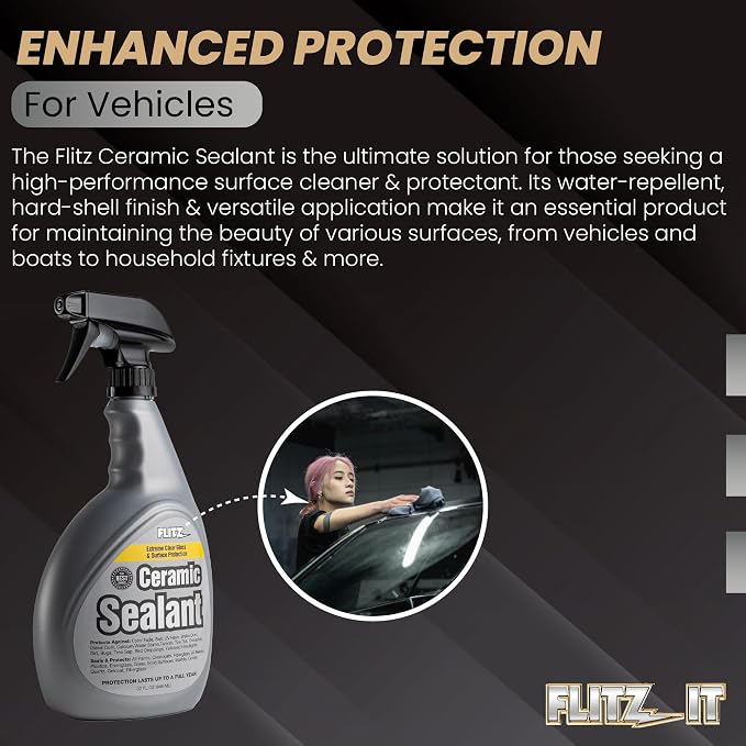 Flitz Ceramic Sealant - 32oz Bottle of USA-Made Ceramic Coating - Image 6