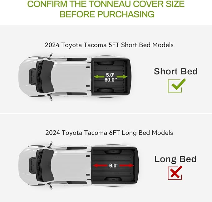 AUTOSAVER88 Floor Mats Fit for 2025 Toyota Tacoma Double Cab, All Weather TPE - Image 2