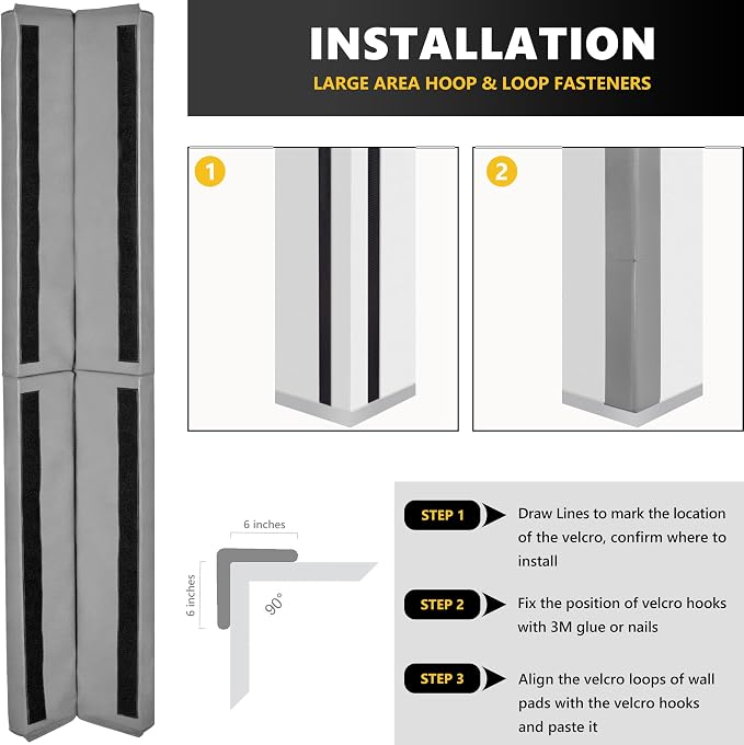 Wall Corner Guards & Edge Protector, Heavy Duty Wall Corner Protective Safety - Image 2