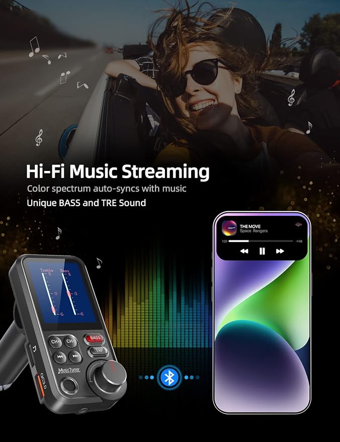 Nulaxy Bluetooth FM Transmitter - Image 4