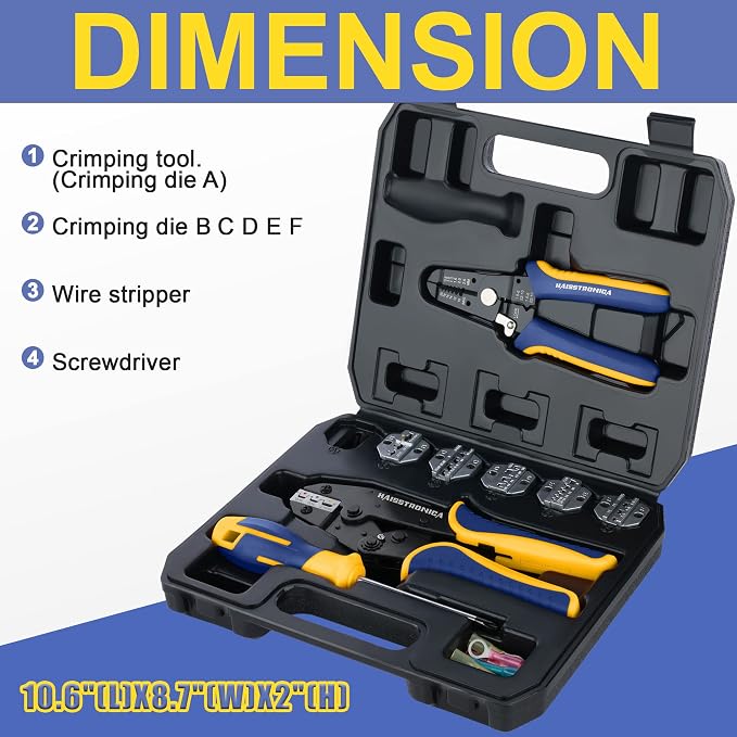 haisstronica 8PCS Crimping Tool Set - Image 3