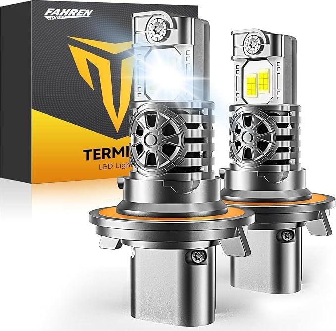 Upgraded H13/9008 Bulbs, 000LM 10X Super Brighter, 85000+ Hours Long Service by FAHRENTERMITORLEDLIGHTING