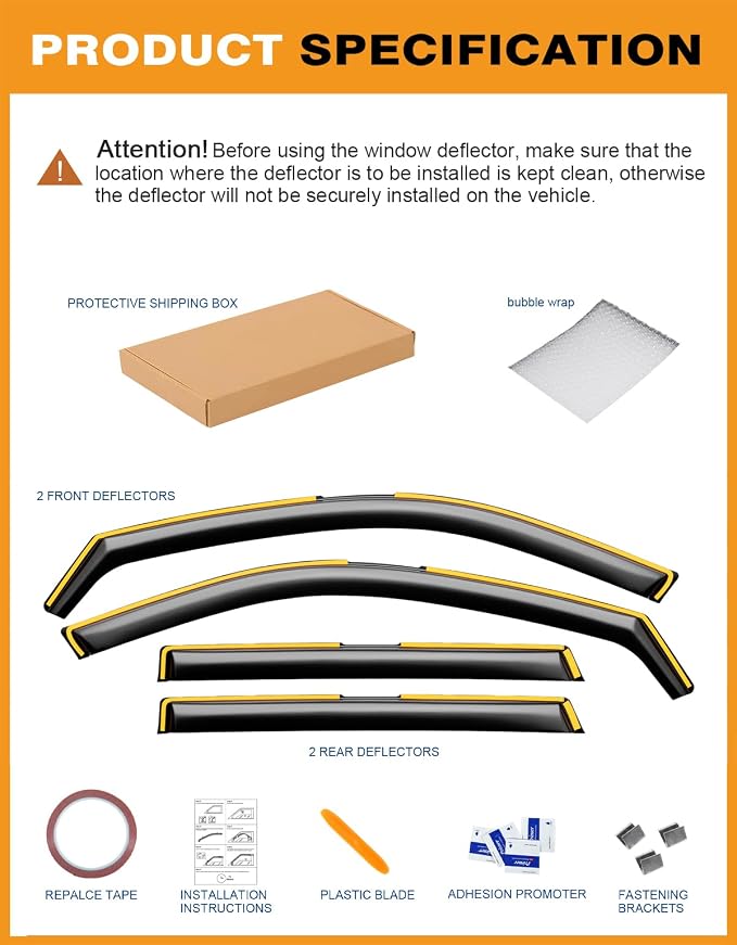 in-Channel Window Rain Guards Fit - Image 7