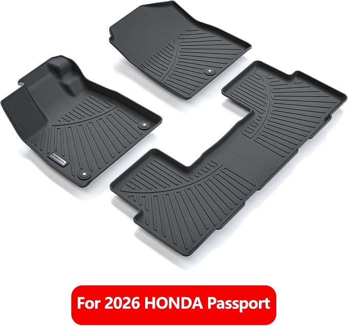 Floor Liners for 2026 Passport TPE All Weather Protection 1st & 2nd Row Car - Image 2