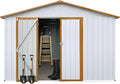 12 x 10 FT Metal Garden Shed, Outdoor Storage Shed by Hipicute