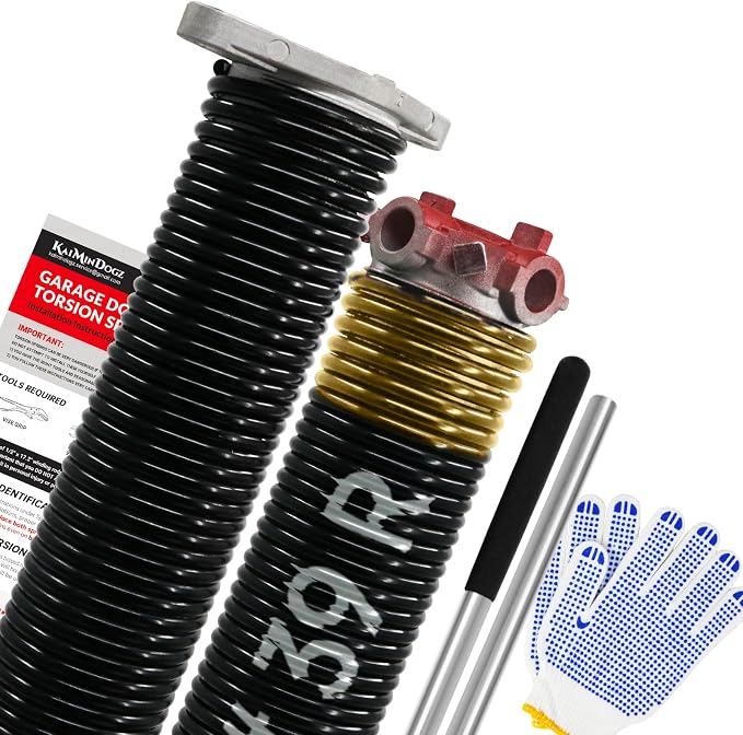Pair of 1.75" Garage Door Torsion Springs Set by KaiMinDogzGarageDoorSpring