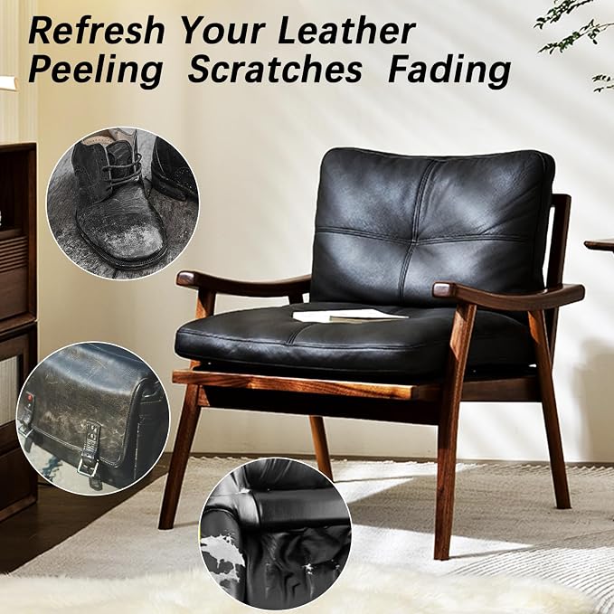 Black Leather Recoloring Balm, Leather Repair Kit - Image 3
