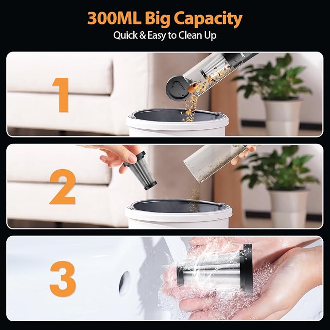 Handheld Vacuum Cordless 15000PA Car Vacuum 3-in-1 Hand Held Vacuums 1.1 Pounds - Image 8