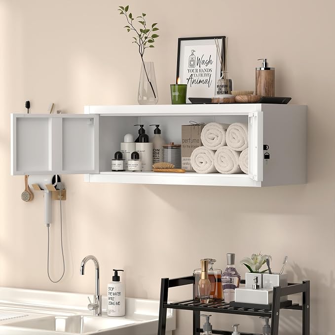 LUCYPAL Metal Storage Cabinet, Garage Wall Mounted Storage Cabinet - Image 2
