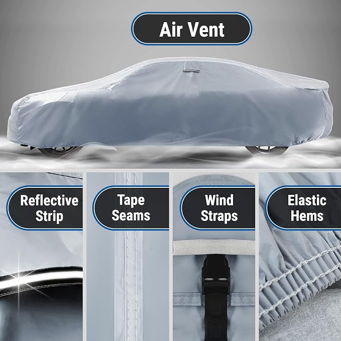 iCarCover Custom Car Cover for Pontiac Lemans 2-Door, 4-Door Waterproof - Image 5