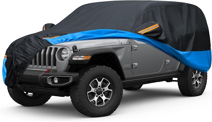Car Cover Waterproof All Weather Outdoor Windproof Dustproof UV Protection Fit by FSGRICH