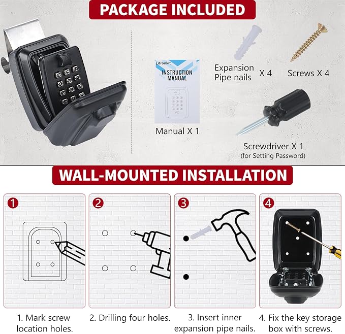 Car Window Lock Box for Turo, Car Key Lock Box Fit for Ride Share, - Image 5