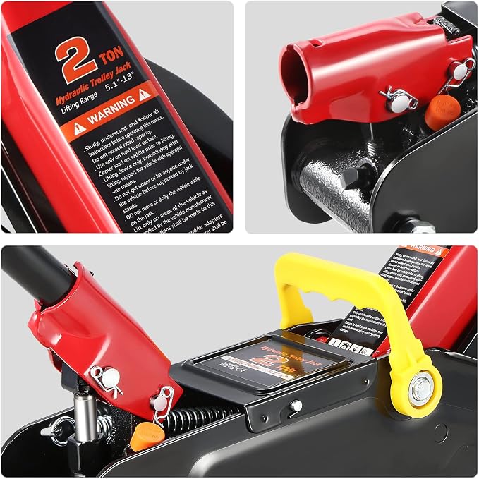 DNA MOTORING TOOLS-00234 Low Profile Hydraulic Trolley Service/Floor Jack - Image 6
